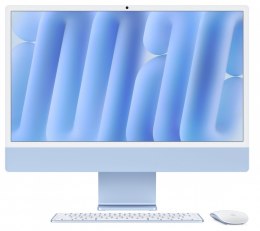 Apple IMac 24 cale: M4 10/10, 24GB, 512GB SSD - Niebieski