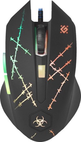 Defender Mysz przewodowa Defender FORCED GM-020L 3200dpi 6P + podkładka Gaming + GRA