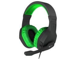 Genesis Słuchawki z mikrofonem Genesis Argon 200 Gaming czarno-zielone