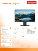 Lenovo Monitor ThinkVision T27Q-40 WLED LCD 64A6GAT6EU