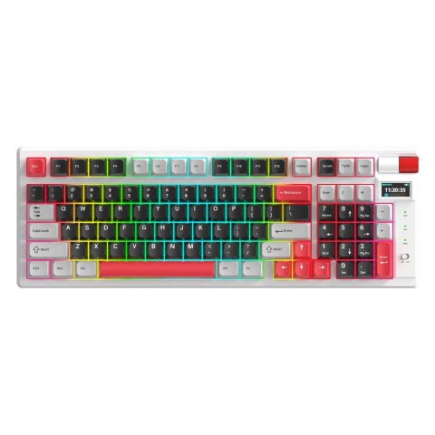 MONKA Klawiatura bezprzewodowa Monka STORM KG991W mechaniczna bluetooth + 2.4 GHz + kabel Gaming RGB