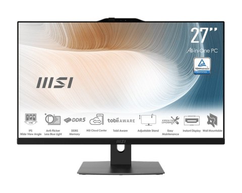 MSI Komputer All-in-One Modern AM272P 1M-855EU WIN11PRO/Intel Core 5/16GB/512GB/UMA/27 cali