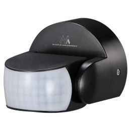 Maclean Czujnik ruchu PIR Maclean MCE468 B, na podczerwień, IP65, czarny, zasięg 12m, max. obiążenie 800/1200W
