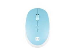 Natec Mysz bezprzewodowa Natec Harrier 2 bluetooth 5.1 1600 DPI z cichym klikiem biało-niebieska
