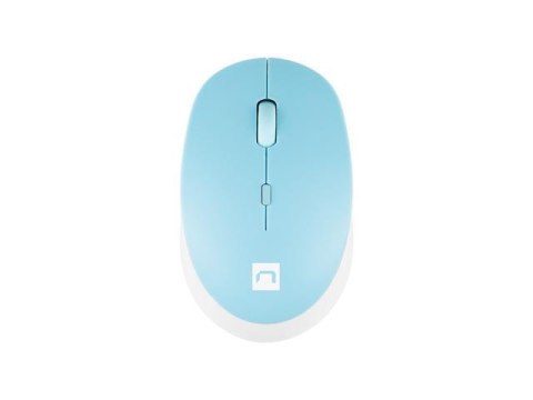 Natec Mysz bezprzewodowa Natec Harrier 2 bluetooth 5.1 1600 DPI z cichym klikiem biało-niebieska