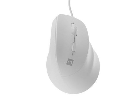 Natec Mysz przewodowa Natec Crake 2 PRO 12800dpi wertykalna programowalna optyczna biała