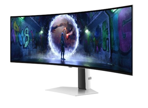 Samsung Monitor 49 cali Odyssey G9 G95SD OLED 5120x1440 DQHD 32:9 1xHDMI 1xmicroHDMI 1xDP 1xUSB-C 2xUSB 0,03ms 240Hz zakrzywiony głośnik