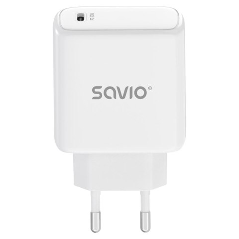 Savio Ładowarka sieciowa SAVIO LA-14 20W Power Delivery 3.0, Biała