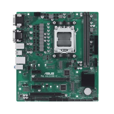 Asus Płyta Asus Pro A620M-C-CSM /AMD A620/DDR5/SATA3/M.2/USB3.1/PCIe4.0/AM5/mATX