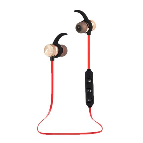 ESPERANZA Słuchawki z mikrofonem Esperanza EH186L douszne Bluetooth metalowe miedziane