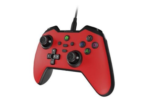 Genesis Gamepad Genesis Mangan 300 przewodowy do PC/SWITCH/MOBILE czerwony