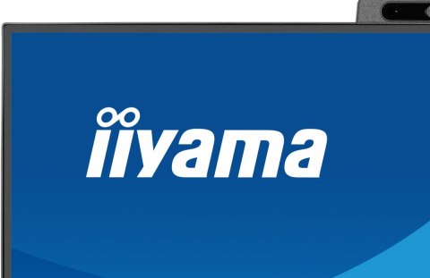 IIYAMA Monitor 27 cali Prolite XB2797QSNPH-B1,IPS,QHD,CAM,MIC,HDMI, DP, 4xUSB,75Hz, USB-C DOCK 96W, RJ45,KVM, 2x2W, 5MP WINDOWS HELLO,