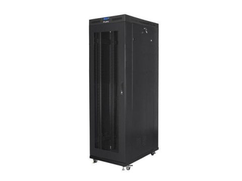 LANBERG Szafa instalacyjna Rack stojąca 19" 42U 800x1200 czarna drzwi perforowane LCD Lanberg (flat pack)