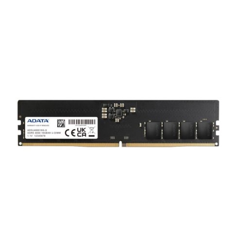 ADATA Pamięć DDR5 ADATA Premier 16GB (1x16GB) 4800MHz CL40 1,1V Black