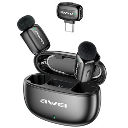 AWEI Mikrofon krawatowy Awei MK5 Duo Ai-Voice USB-C