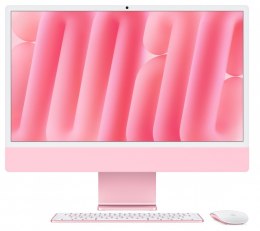Apple IMac 24 cale: M4 10/10, 24GB, 512GB SSD - Różowy