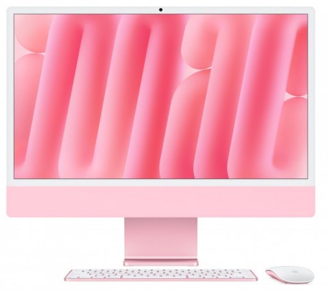 Apple IMac 24 cale: M4 10/10, 24GB, 512GB SSD - Różowy