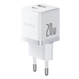 Baseus Ładowarka sieciowa Baseus Palm P10111608213-01 szybka 20W z gniazdem USB + USB-C PD 3.0