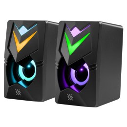 Defender Głośniki Defender J4 2.0 6W USB podświetlenie LED RGB