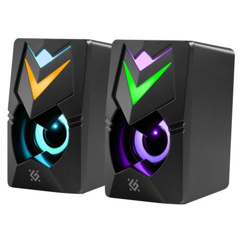 Defender Głośniki Defender J4 2.0 6W USB podświetlenie LED RGB