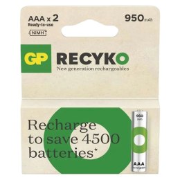 GP Akumulatorki AAA/R03 GP ReCyko Ni-MH 950mAh - 2 sztuki
