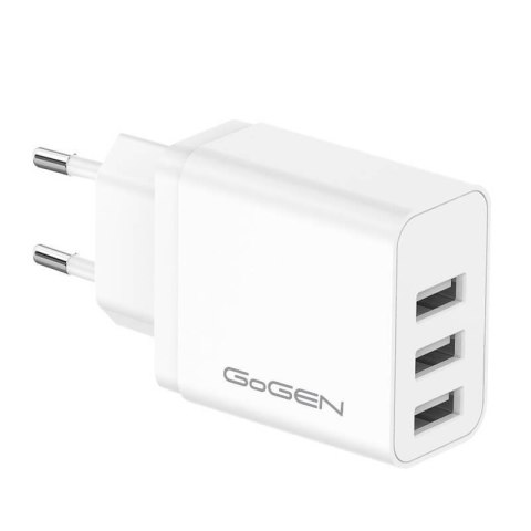 GoGEN Ładowarka sieciowa GoGEN ACH301W 3x USB-A 15,5W biała