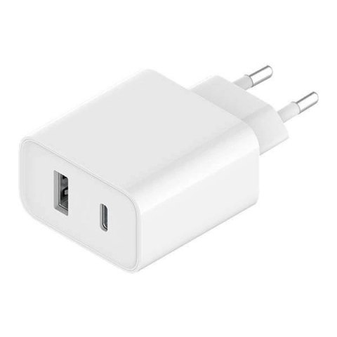 XIAOMI Ładowarka sieciowa Xiaomi Mi 33W Wall Charger USB-A + USB-C PD3.0 QC3.0 3A biała