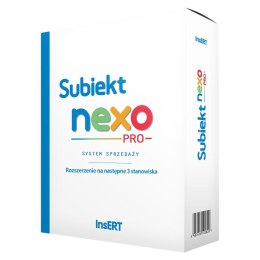 Insert Licencja InsERT - Subiekt NEXO PRO rozszerzenie na następne 3 stanowiska