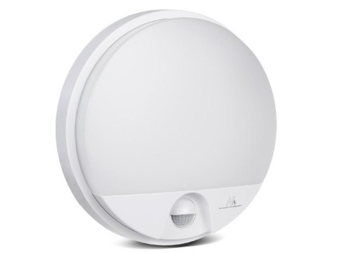 Maclean Lampa LED Maclean MCE291 W z czujnikiem ruchu na podczerwień 1100lm 15W IP54 biała