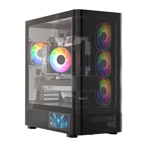 Modecom Obudowa Modecom Volcano AQ400 ARGB MIDI czarna
