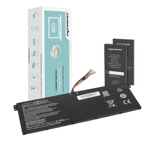Movano Bateria Movano do notebooka Acer Aspire 5 A514-53, A515-43, A515-44, A715-75G, Swift 3 SF314-42, Vero AV15-51, AP19B5L (15.2V) (