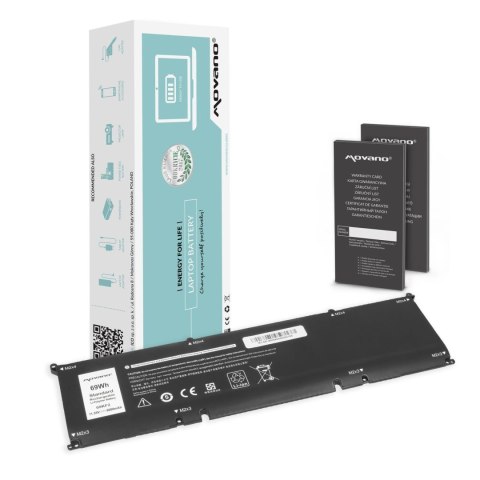 Movano Bateria Movano do notebooka Dell Alienware M15, M17, R3, R4, Precision 5550, XPS 15 9500, 9510, 69KF2 (11.55V) (6000 mAh)