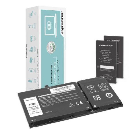 Movano Bateria Movano do notebooka Dell Latitude 15 (3410, 3510), Vostro 14 (5402), Inspiron 5401, 5402, 5501, 5502, 5505, JK6Y6 (11.4V