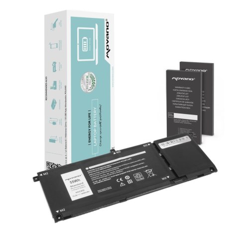 Movano Bateria Movano do notebooka Dell Latitude 15 (3510), Inspiron 13 (7306), 5400, 5401, 5402, 5406, 5501, 5508, H5CKD (15.2V) (3600
