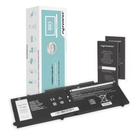 Movano Bateria Movano do notebooka Dell Latitude 5330, 5430, 5530, 7330, 7430, Precision 15 3570, FK0VR (15.2V) (3468 mAh)