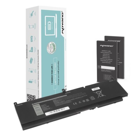 Movano Bateria Movano do notebooka Dell Precision 15 7550, 15 7560, 15 7760, PKWVM (11.4V) (7400 mAh)