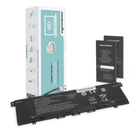 Movano Bateria Movano do notebooka HP Envy x360 13-AH, 13-AQ, 13-AG, 13-AR Series, KC04XL, HSTNN-IB8K (15.2V) (3300 mAh)