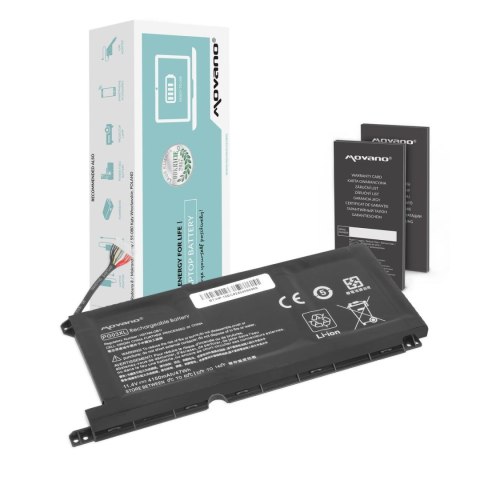 Movano Bateria Movano do notebooka HP Pavilion Gaming 15-DK, 15-DH, 15-EC, 15-T, 16-A, PG03XL (11.4V) (4150 mAh)
