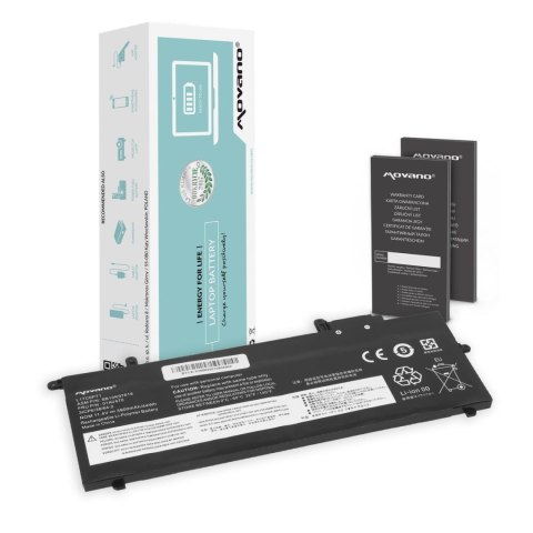 Movano Bateria Movano do notebooka Lenovo ThinkPad A285, X280, L17C6P71 (11.4V) (3900 mAh)