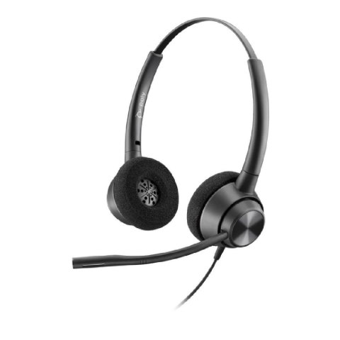 Poly Słuchawki przewodowe Poly EncorePro 320 Binaural z szybkim odłączaniem TAA