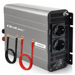Qoltec Przetwornica napięcia Qoltec MS Wave | 12V na 230V | 1500/3000W