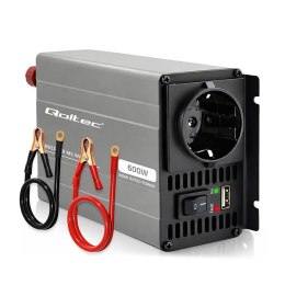 Qoltec Przetwornica napięcia Qoltec MS Wave | 12V na 230V | 300/600W