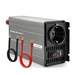 Qoltec Przetwornica napięcia Qoltec MS Wave | 12V na 230V | 500/1000W