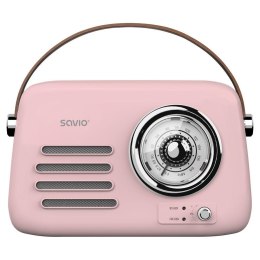 Savio Radio przenośne Savio RS-03 różowe