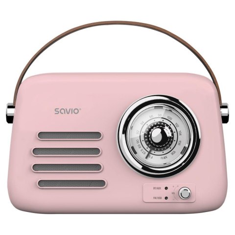 Savio Radio przenośne Savio RS-03 różowe