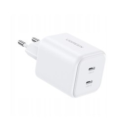 Ugreen Ładowarka sieciowa Ugreen X526 x2 USB-C, GaN, 45W - biała