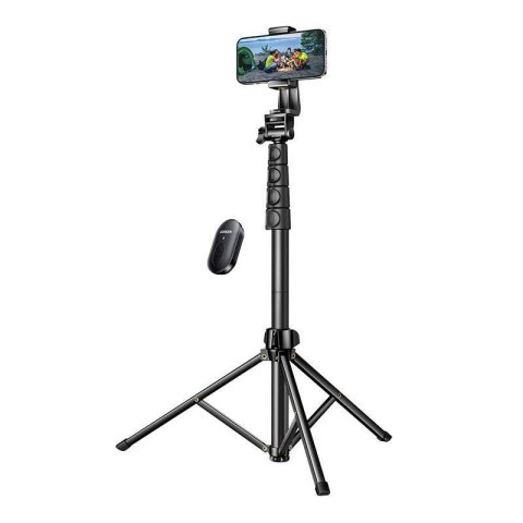 Ugreen Selfie stick Ugreen LP680 ze stojakiem i pilotem Bluetooth 1.8m - czarny
