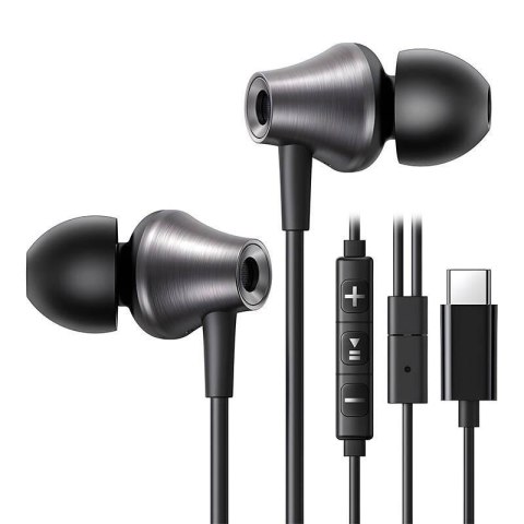 Ugreen Słuchawki z mikrofonem Ugreen EP105C USB-C dokanałowe - czarne