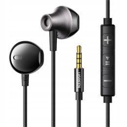 Ugreen Słuchawki z mikrofonem Ugreen EP106 3.5mm dokanałowe - czarne