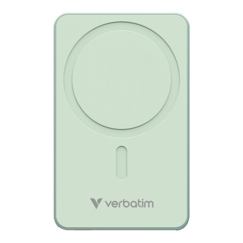 Verbatim Powerbank Verbatim Charge 'n' Go Essentials Magnetic Wireless 5000mAh USB-C PD 3.0 Green